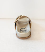 Load image into Gallery viewer, Stellar Rhinestone Buckle Slides in Gold
