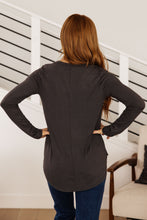 Load image into Gallery viewer, Scoop Me Up Long Sleeve Top in Ash Grey
