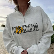 Load image into Gallery viewer, Embroidered Sports Quart-Zip Sweatshirt
