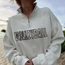 Load image into Gallery viewer, Embroidered Sports Quart-Zip Sweatshirt
