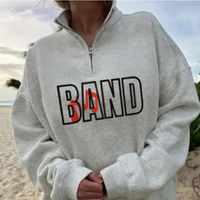 Load image into Gallery viewer, Embroidered Sports Quart-Zip Sweatshirt
