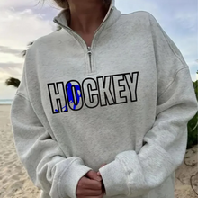 Load image into Gallery viewer, Embroidered Sports Quart-Zip Sweatshirt
