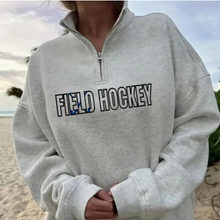 Load image into Gallery viewer, Embroidered Sports Quart-Zip Sweatshirt
