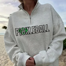 Load image into Gallery viewer, Embroidered Sports Quart-Zip Sweatshirt
