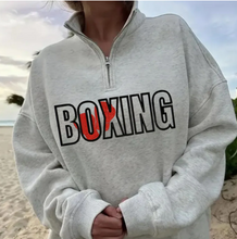 Load image into Gallery viewer, Embroidered Sports Quart-Zip Sweatshirt
