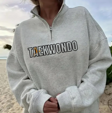 Load image into Gallery viewer, Embroidered Sports Quart-Zip Sweatshirt
