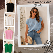 Load image into Gallery viewer, PREORDER: The Brielle Open Knit Sweater 6.29.26 osym
