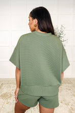 Load image into Gallery viewer, Slow Sunday Ribbed Knit Set in Light Olive
