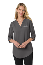 Load image into Gallery viewer, Scentsy Embroidered 3/4-Sleeve Tunic Blouse
