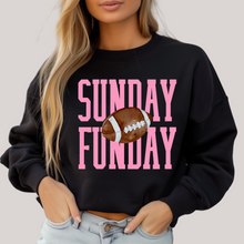 Load image into Gallery viewer, Sunday Funday Gameday in Black Sweatshirt
