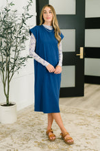 Load image into Gallery viewer, Sweet Like That Casual Dress in Light Navy
