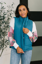 Load image into Gallery viewer, That&#39;s What I&#39;m Talkin&#39; About Puffer Vest in Teal

