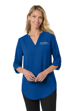 Load image into Gallery viewer, Scentsy Embroidered 3/4-Sleeve Tunic Blouse
