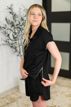 Load image into Gallery viewer, Twenty Four Karat Half Zip Top and Shorts Set
