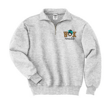 Load image into Gallery viewer, Wax Boss Skull 1/4 Zip Pullover
