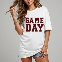 Load image into Gallery viewer, Game Day White Graphic Tee in Multiple Colors
