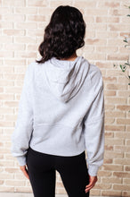 Load image into Gallery viewer, Working Up A Sweat Hooded Pullover in Grey
