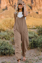 Load image into Gallery viewer, Double Take Full Size V-Neck Sleeveless Jumpsuit with Pockets
