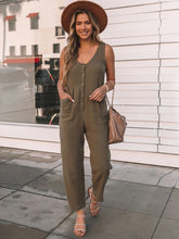 Load image into Gallery viewer, Full Size Scoop Neck Wide Strap Jumpsuit
