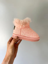 Load image into Gallery viewer, PREORDER: REREUN Vegan Leather Fuzzy Sparkle Boot 10.20.25
