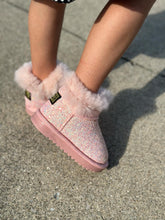 Load image into Gallery viewer, PREORDER: REREUN Vegan Leather Fuzzy Sparkle Boot 10.20.25

