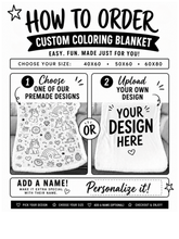 Load image into Gallery viewer, PREORDER: Custom Coloring Blanket 7.27.26
