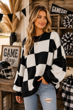 Load image into Gallery viewer, PREORDER: Cozy Checker Sweater 8.10.26

