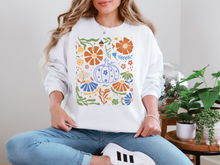 Load image into Gallery viewer, Blue Floral Pumpkin Sweatshirt in Two Colors
