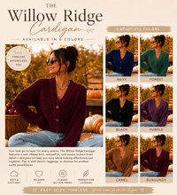 Load image into Gallery viewer, PREORDER: The Willow Ridge Cardigan 8.3.26
