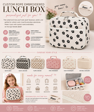 Load image into Gallery viewer, PREORDER: Custom Rope Embroidered Lunch Box RERUN 7.20.26
