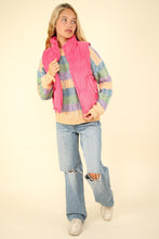 Load image into Gallery viewer, VERY J Zip Up Padded Corduroy Puffer Vest
