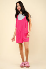 Load image into Gallery viewer, VERY J Tie Shoulder Front Pocket Romper
