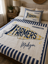 Load image into Gallery viewer, PREORDER: Pennant Flag Fleece Blanket RERUN 8.24.26

