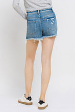 Load image into Gallery viewer, Vervet by Flying Monkey Distressed Raw Hem Denim Shorts
