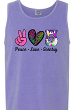 Load image into Gallery viewer, Peace love SCENTSY tanks
