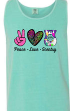 Load image into Gallery viewer, Peace love SCENTSY tanks
