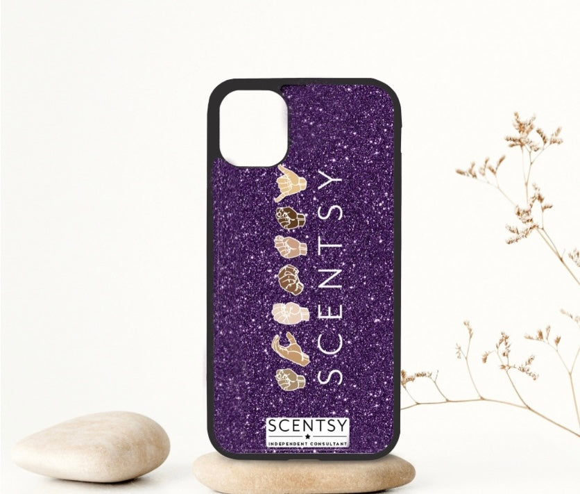 S C E N T S Y hands glitter case (IPhone)