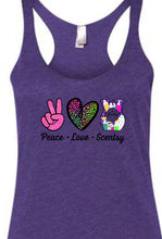 Load image into Gallery viewer, Peace love SCENTSY tanks
