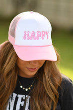 Load image into Gallery viewer, Happy Pink Trucker Hat
