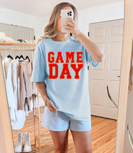 Load image into Gallery viewer, Game Day Light Blue Graphic Tee in Multiple Colors
