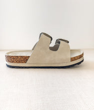 Load image into Gallery viewer, Mickie Western Slides in Cream
