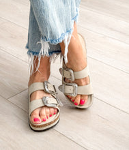 Load image into Gallery viewer, Mickie Western Slides in Cream
