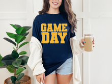 Load image into Gallery viewer, Game Day Navy Graphic Tee in Multiple Colors

