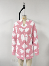 Load image into Gallery viewer, PREORDER: Spooky Season Ghost Cardigans   8.17.26
