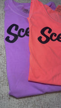 Load and play video in Gallery viewer, Neon comfort colors tee or tanks with SCENTSY glitter Applique
