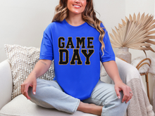 Load image into Gallery viewer, Game Day Royal Blue Graphic Tee in Multiple Colors

