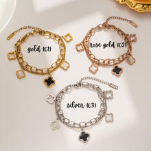 Load image into Gallery viewer, PREORDER: Clover Double Chain Bracelet 8.3.26
