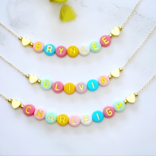 Load image into Gallery viewer, PREORDER: The Pastel Pop Name Necklace 8.3.26
