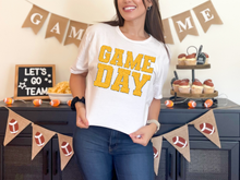 Load image into Gallery viewer, Game Day White Graphic Tee in Multiple Colors
