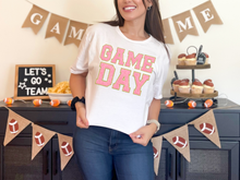 Load image into Gallery viewer, Game Day White Graphic Tee in Multiple Colors
